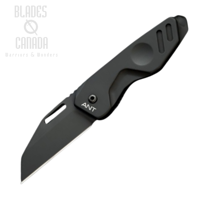 Extrema Ratio Ant Framelock Folding Knife, N690 Black, Black Handle